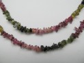 Turmaline multicolor necklace 80 cm chips