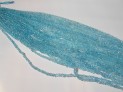 Aqua aura křišťál rondel 3,5-4 mm šňůra