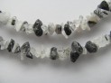 Turmalinquartz necklace 90 cm chips