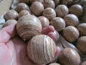 Koule 5 cm pruhovaný aragonit - Maroko