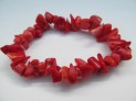 Červený korál náramek tromlovaný
