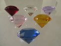 Broušený skleněný diamant 30 mm imitace