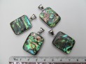 Přívěšek z paua mušle obdélníček 20x30 mm