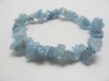 Akvamarin náramek tromlovaný 