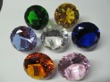 Broušený skleněný diamant 100 mm imitace