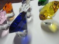 Broušený skleněný diamant 150 mm imitace