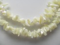 White MOP necklace 90 cm chips