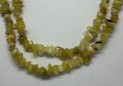 Yelow opal necklace 90 cm chips