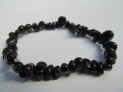 Obsidian duhový černý náramek tromlovaný