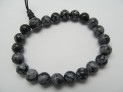 Obláčkový obsidian energetický náramek