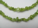 Peridot necklace 90 cm chips