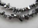 Hematite necklace 90 cm chips