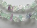 Fluorite necklace 90 cm chips