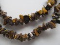 Tiger eye necklace 90 cm chips