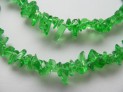 Emerald synt.necklace 90 cm chips