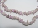 Kunzite necklace 90 cm chips