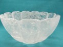 Křišťálová miska kulatá vyřezávaná 21 cm