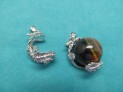 Kovodíl ještěrka pro kouli 20 mm rhodiovaný