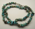Turquise natural necklace 47 cm with car...