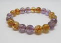 Náramek kuličkový ametrin - ametyst a ci...