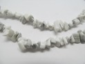 White howlite necklace 90 cm chips