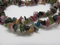 Tourmaline mix necklace 47 cm with carab...